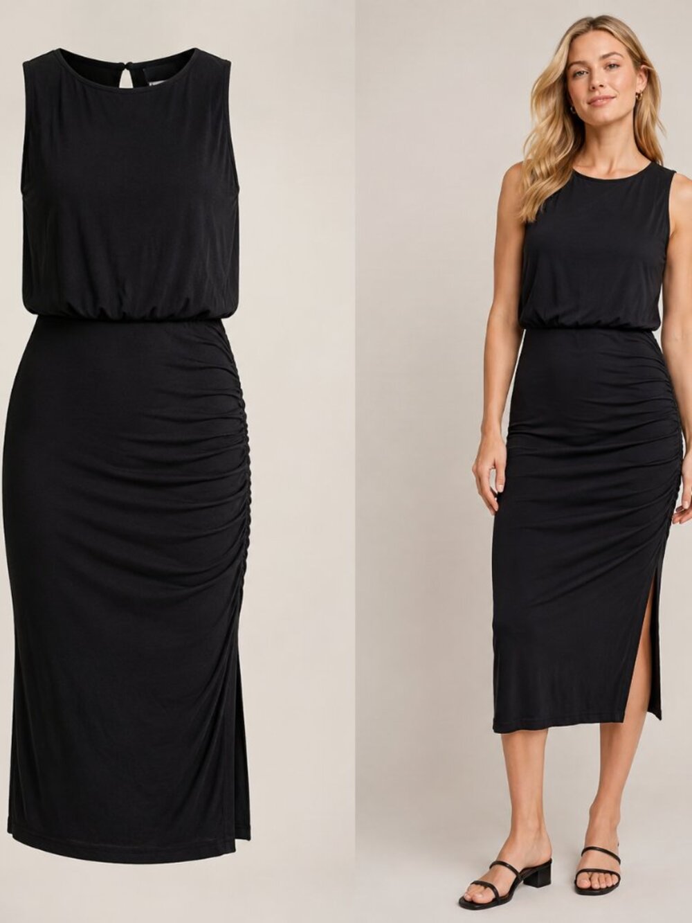 Maeve Anthropologie Jersey Dress Black M Travel Date Dinner Contemporary Holiday